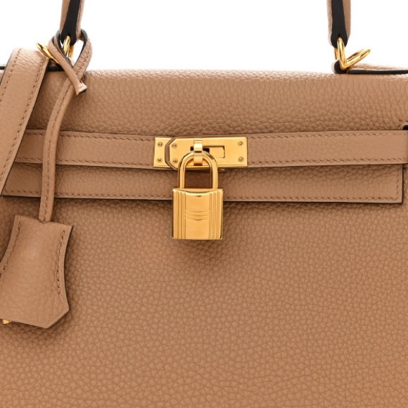 2022 Hermes Kelly 25 Togo Chai gold hardware - Picture 6 of 15